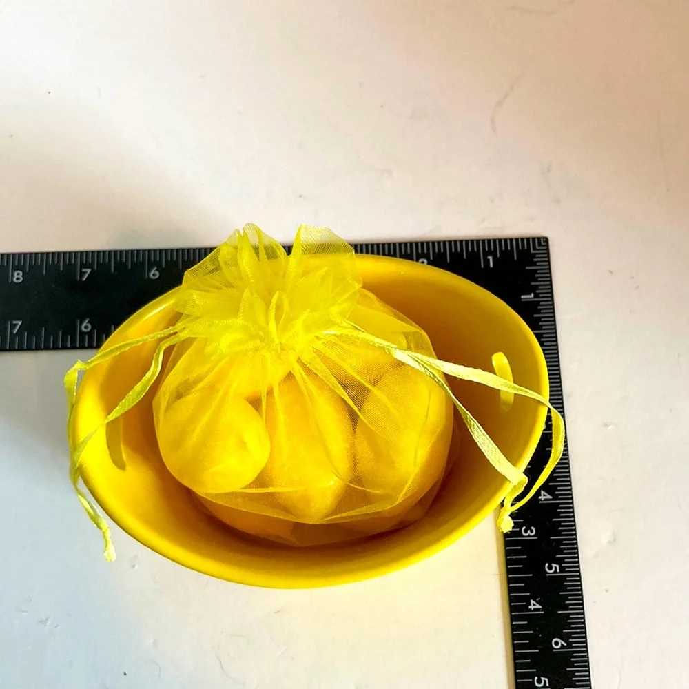 BOWL of LEMON Soaps for Bathroom or Kitchen Sink  GIFT SET